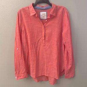 Quarter Button Up Blouse